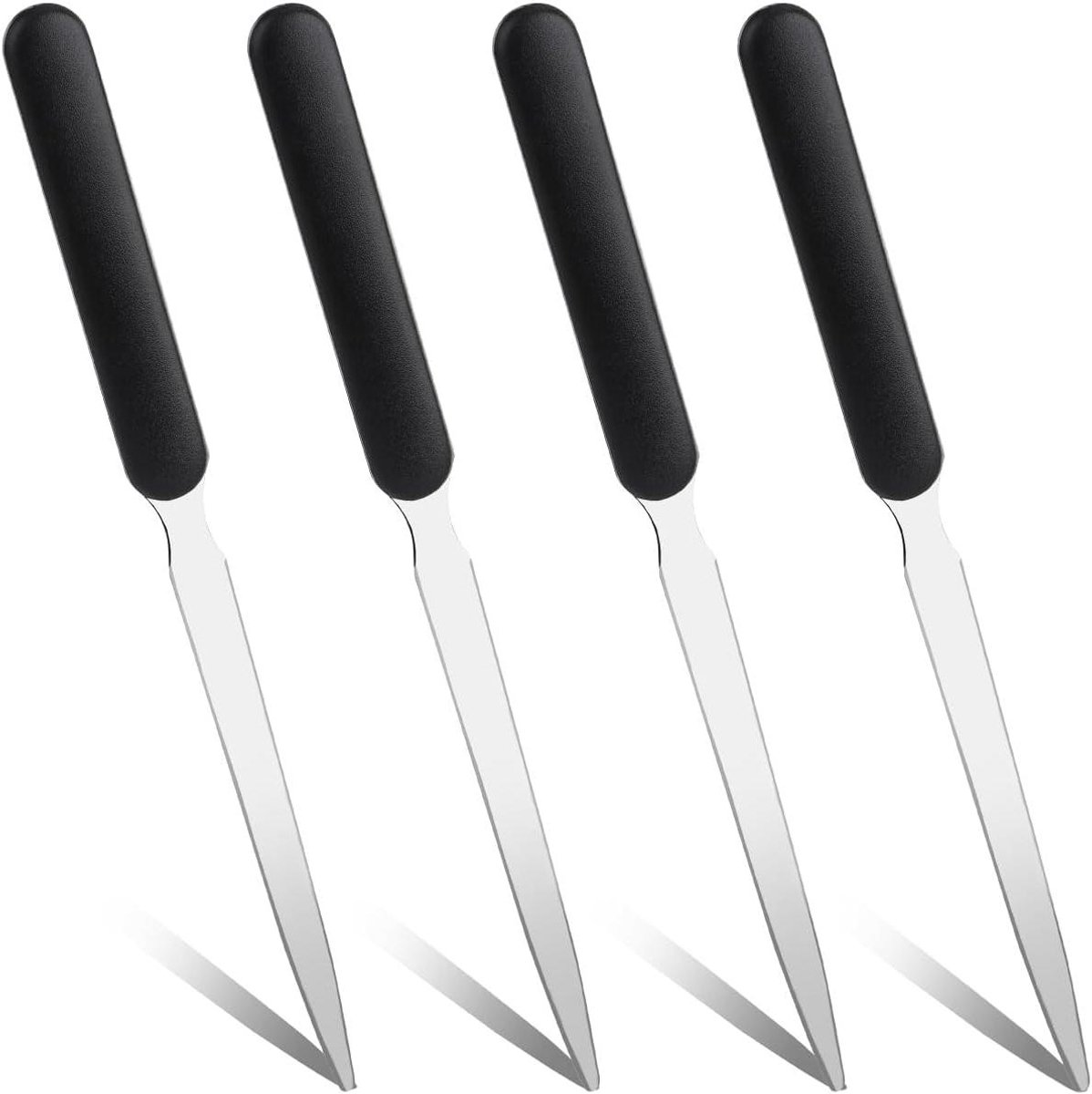 Brieven Openers - Envelop Mesjes - Post Snel Openen - Roestvrij Staal - 4 Stuks - Zilver
