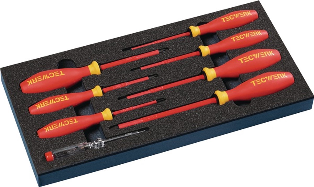 Gereedschapsmodule 8-delig.1/3-Module Gleuf 2,5-6,5/PH 1,2 TECWERK
