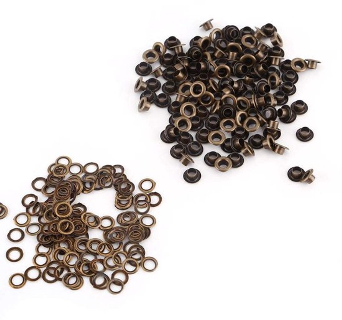 Complete Grommet Set met 100 Stuks - 4mm, 5mm, 6mm Oogjes voor Leer, Kleding en Creatieve Projecten met Opbergdoos
