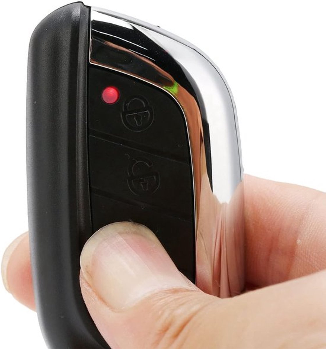 Draadloze 4-Kanaals Afstandsbediening met 4 Toetsen, Universele 433MHz Leerfunctie voor Garagedeuren, Elektronische Deuren en Auto's