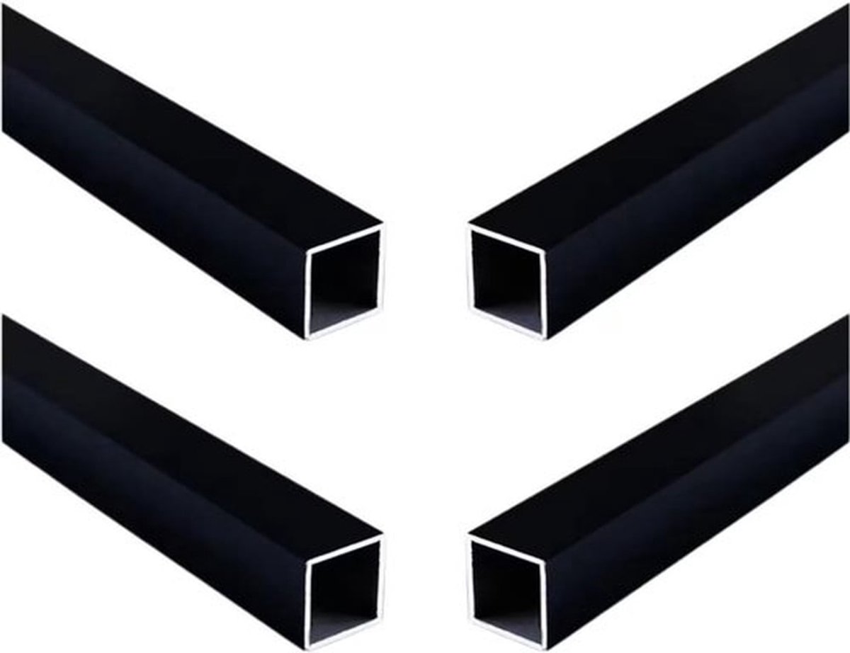 Aluminium Buis 4 Stuks - Vierkante Buis - 20mm x 20mm x 1mm x 300mm - Materiaal 6063 - Water- en Corrosiebestendig - Ideaal voor Decoratie