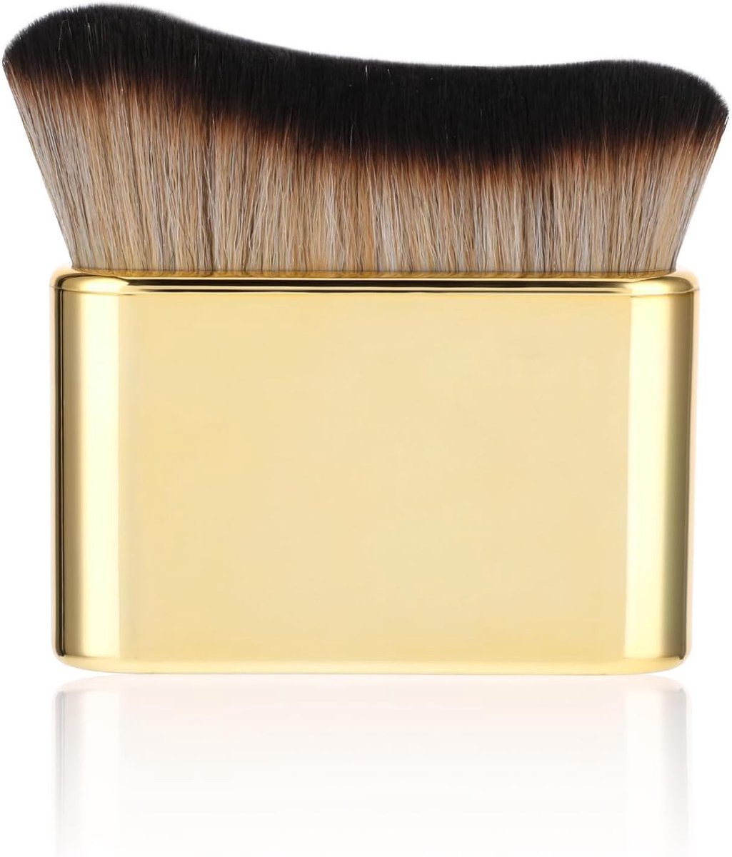 Professionele Zelfbruiningskwast van Synthetische Vezels voor Gezicht en Lichaam, Ideaal voor Make-up, Concealer en Zelfbruiners