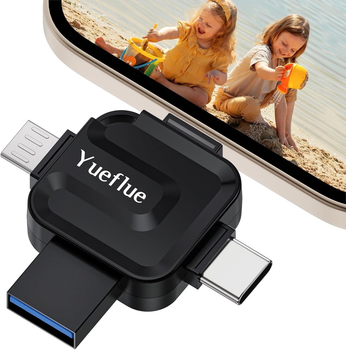 USB-stick - IJzerhoudend - 128GB - Externe Opslag voor Foto's en Video's - Voor iOS/Android/PC