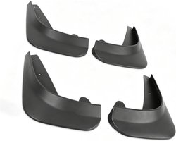 Auto Spatborden - Spatlappen Mud Flaps - Wegvuil Blokkeren - Universele Pasvorm - 4 Stuks - Zwart