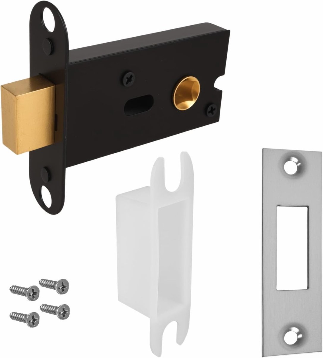 Bathroom Toilet Door Lock, 55mm Stainless Steel Door Lock for Toilet Toilet Bathroom - ShopVlot