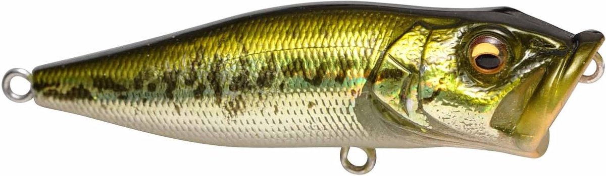 Vliegvis Lokaas - Popper kunstaas - Vissen op baars - Drijvend ontwerp - 6.3 cm - GG BASS