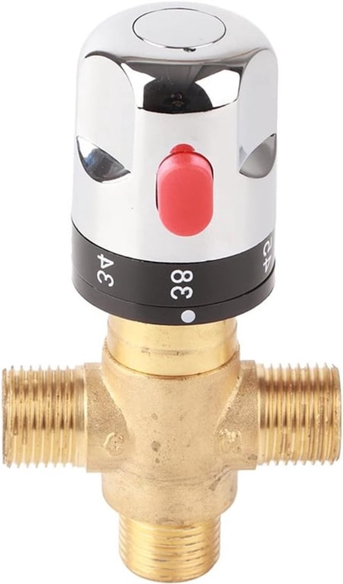 Thermostatische mengkraan voor water temperatuurregeling in badkamer en keuken, ideaal voor wastafels en douches