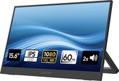 Logicom Nomad Display - Portable Monitor - Full HD - 15,6" - IPS scherm - Draagbare monitor - USB-C & Mini HDMI - Kickstand - zwart