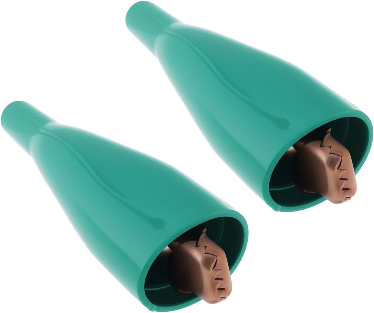 SnelShoppen - 2x 75A 16mm Koper Heavy-Duty Accu Klemmen met Groene Klem Isolator voor Opladen, Testen en Starten van Voertuigen en Schepen