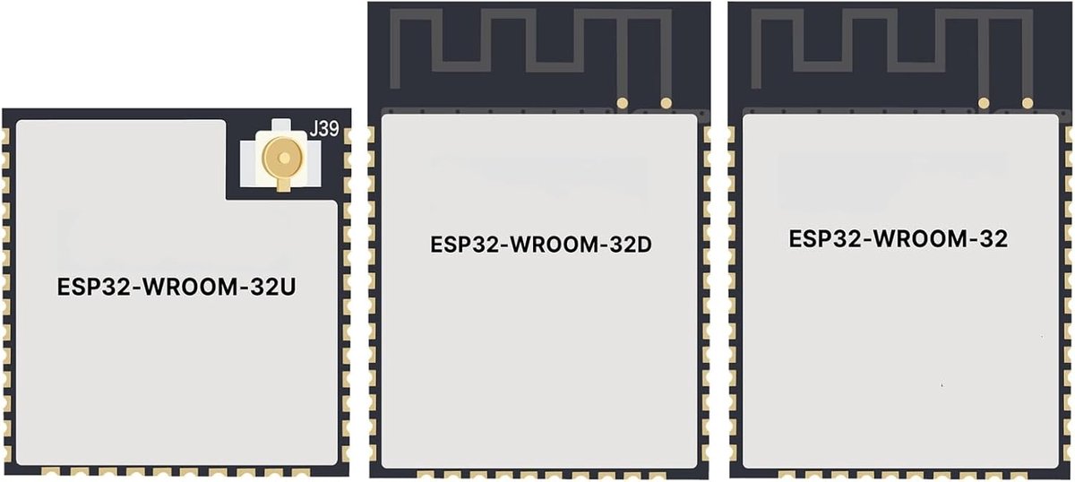 SnelShoppen - ESP32-WROOM-32D/32U Module met 2.4GHz Wi-Fi, Bluetooth en BLE, Dual-Core Chipset, 4MB Flash Geheugen, Ideaal voor IoT Projecten