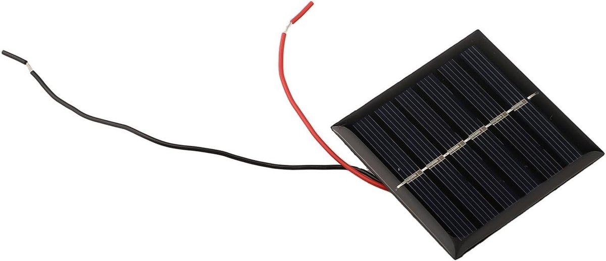 SnelShoppen - 2-3V Mini Zonnepaneel met Draden voor Efficiënte Oplading van Buitenverlichting, Compact en Lichtgewicht, 4W Vermogen, Geschikt voor Tui