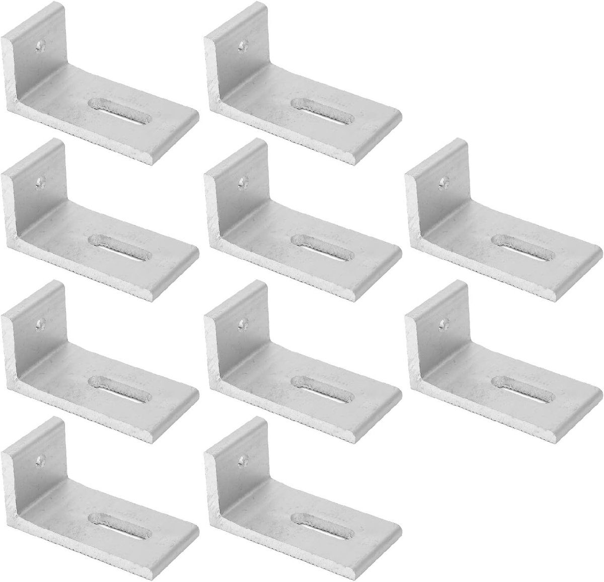SnelShoppen - L Voet Zonnebrandmontage 10 Stks Zonnepaneel Bevestiging, Stevige Aluminium Legering Ondersteuning Hardware, Duurzame L Beugels voor Dak