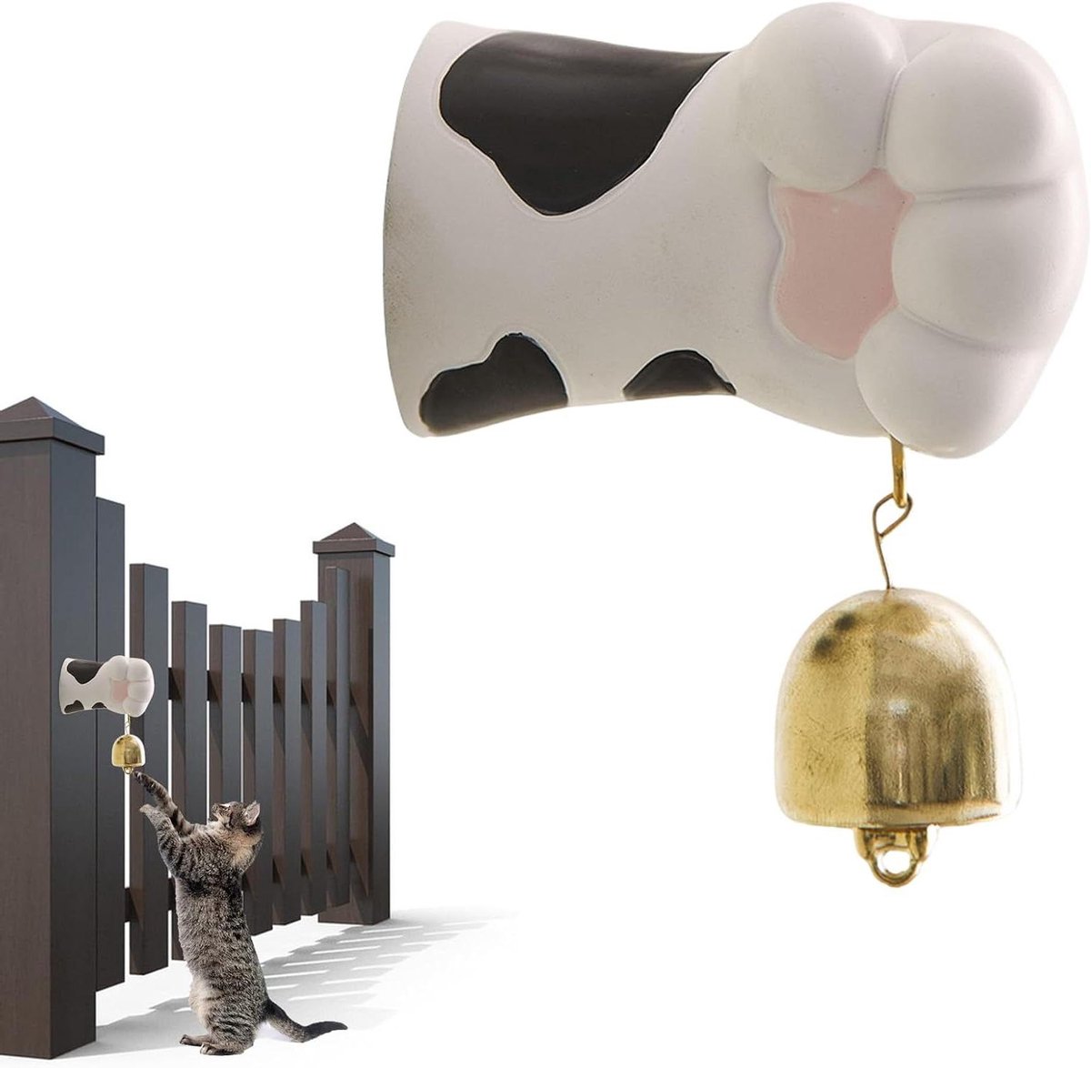 Kattenpoot Deurbel - Magneet Bel - Gast Melder - Dubbele Functie - 10.8 x 7.8 x 11.9 cm - Niet gespecificeerd