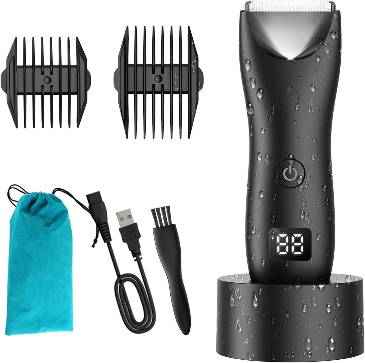 Lichaamshaar Trimmer - Elektrische Clipper - Persoonlijke Verzorging - Keramische R Blade - 3-12 mm - Zwart