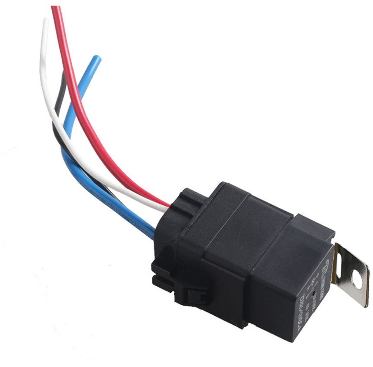 SnelShoppen - 12V 40A 4-polige Waterdichte Auto Relay Schakelaar voor Motorboot, Voertuigen, Alarm, Audio, Hoogvermogen, Multifunctioneel