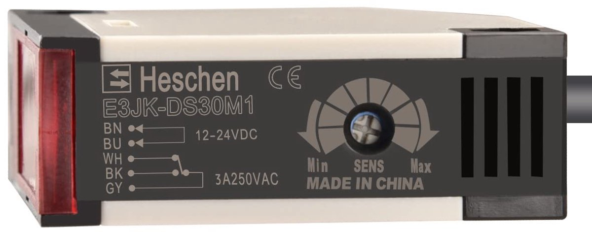 SnelShoppen - Photoelectrische schakelaar E3JK-DS30M1 DC 12-24V diffuse type met detectiebereik van 30 cm, ideaal voor tuin, industriële toepassingen