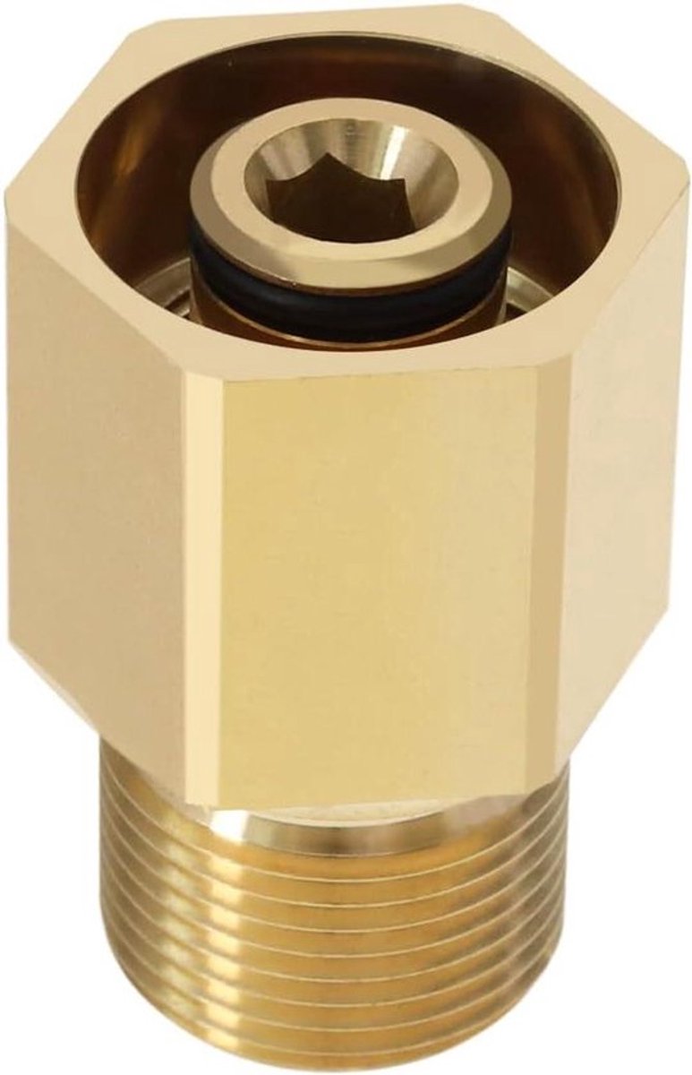 Hogedruk Slang Adapter - Messing - Mannelijke - Hogedrukreiniger - Snelkoppeling - Compatibel - HD HDS ProHD - Goud - 1 ST M22x1.5