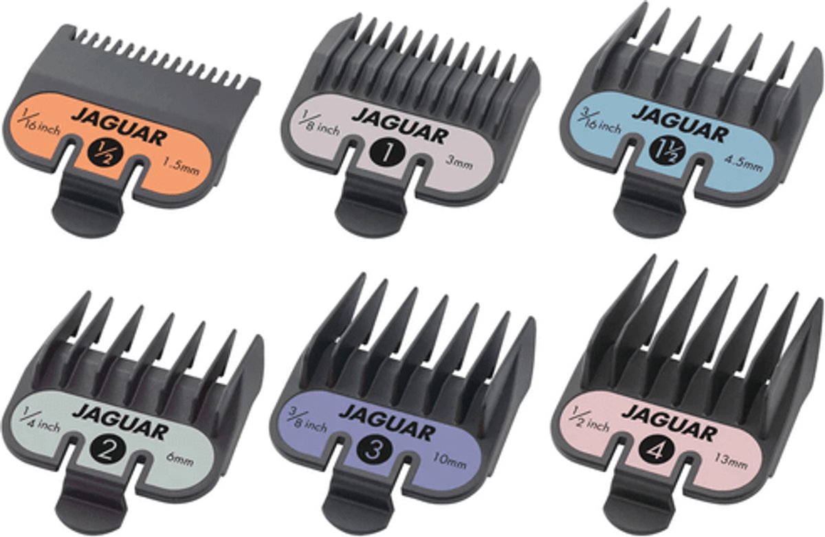 Jaguar J-Cut Fade X Opzetkammen Set 6st