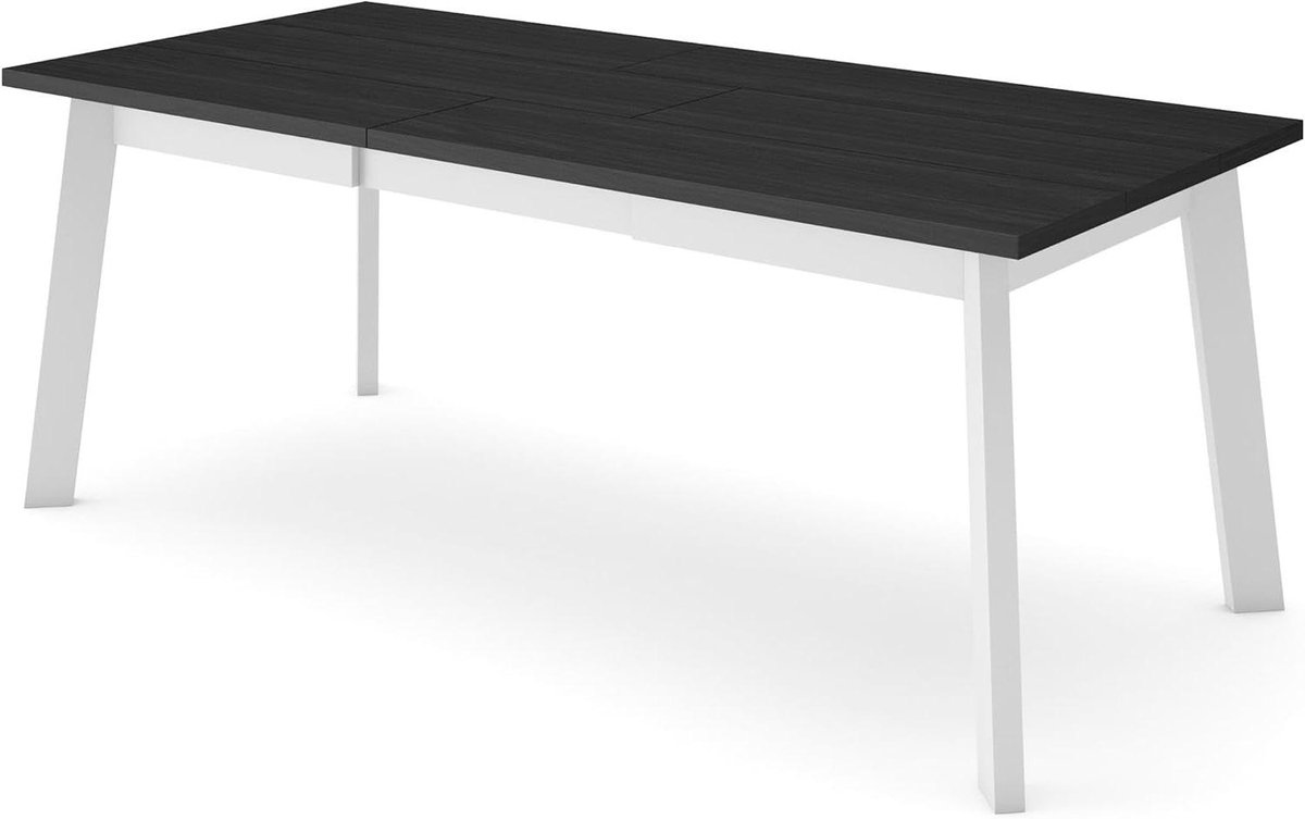 Eettafel - Tafel voor 10 personen - Samen eten - Moderne stijl - 194 x 90 cm - Zwart