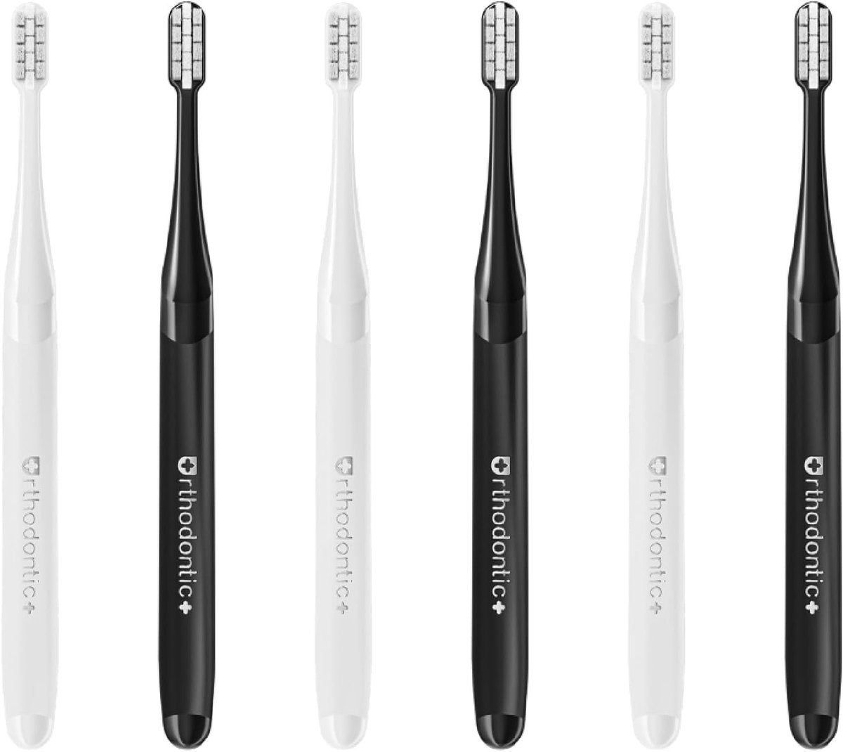 Orthodontische Tandenborstel Set van 6 Stuks, Zachte U- en V-vormige Borstels voor Tandheelkundige Reiniging en Tandvleesbescherming met Fluoride Borstels