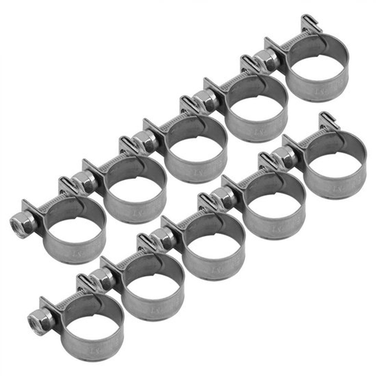 Slangklem - Rvs - Mini - Brandstofleiding - Pijp Slangklem Clip - 6Mm 20Mm - Optionele Maat - Geschikt voor 10 Stuks - Kleur - TBar Slangklem Voor Rvs -.