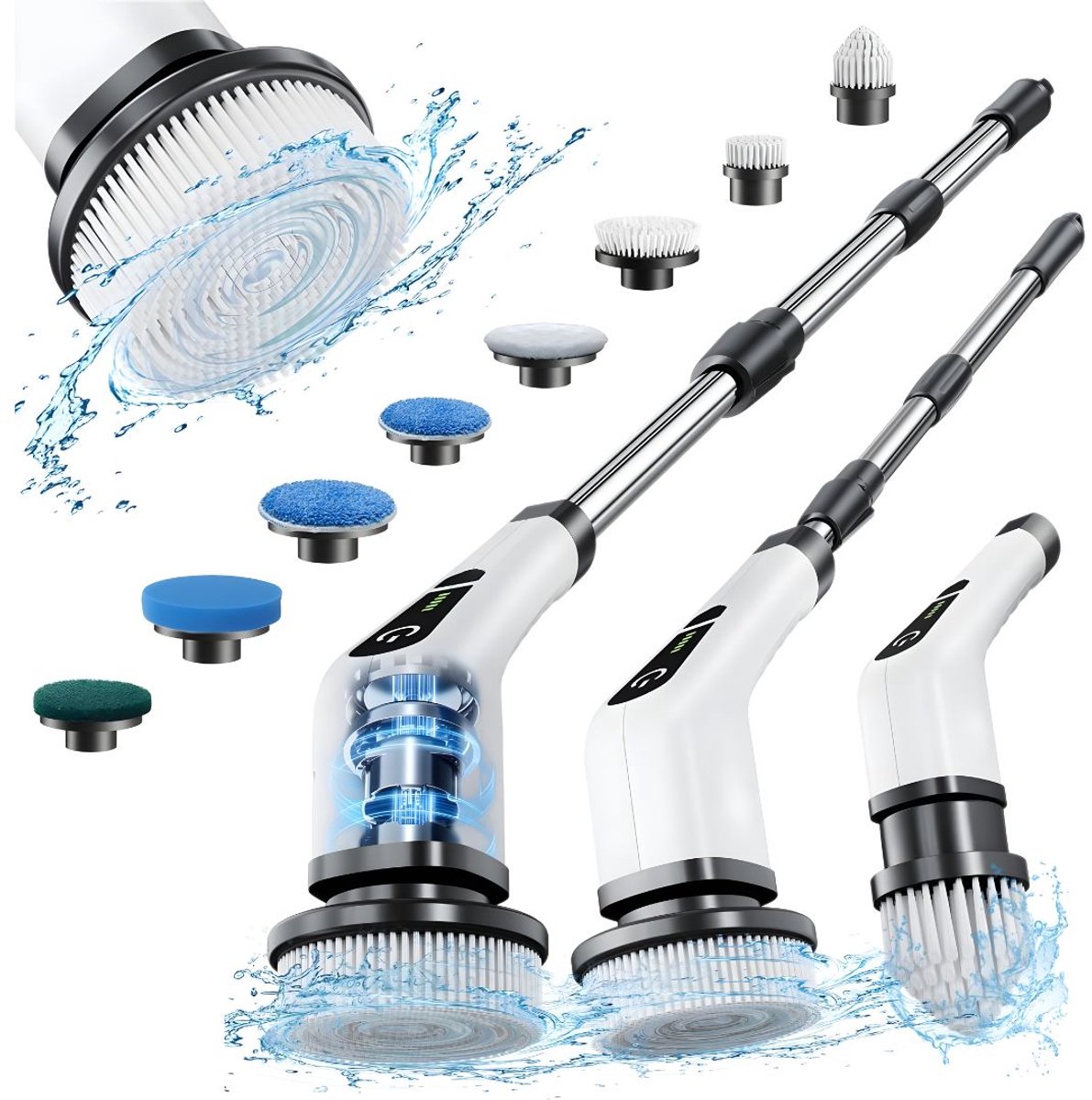 KIRA® Vloerreiniger Elektrische - Snoerloze Elektrische Mop - Vloerreiniger - Veelkleurig - 43cm x 18cm x 10cm