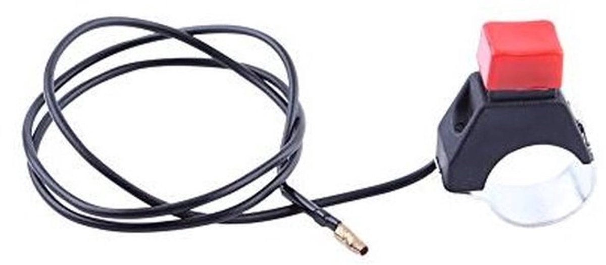 Universele stop Schakelaar voor 22 mm stuur - Motorfiets - Veiligheid - Flameout schakelaar - Motor - Quad - Dirt Bike - Reserveaccessoire - Geschikt voor - Mini Moto - Rood