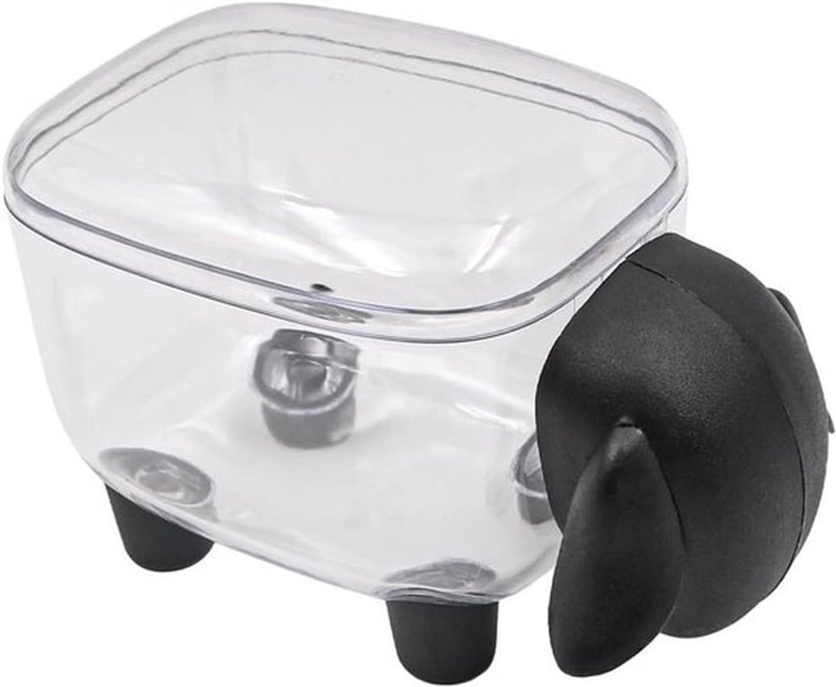 - Katoenen Bud Houder - Wattenstaafje doos - Schapenvormig - Creatief - Organizer - Geschikt voor badkamer - Wit - Katoenen Bud Houder Schapenvormige Wattenstaafje doos Creatieve Kleine Item Organizer.