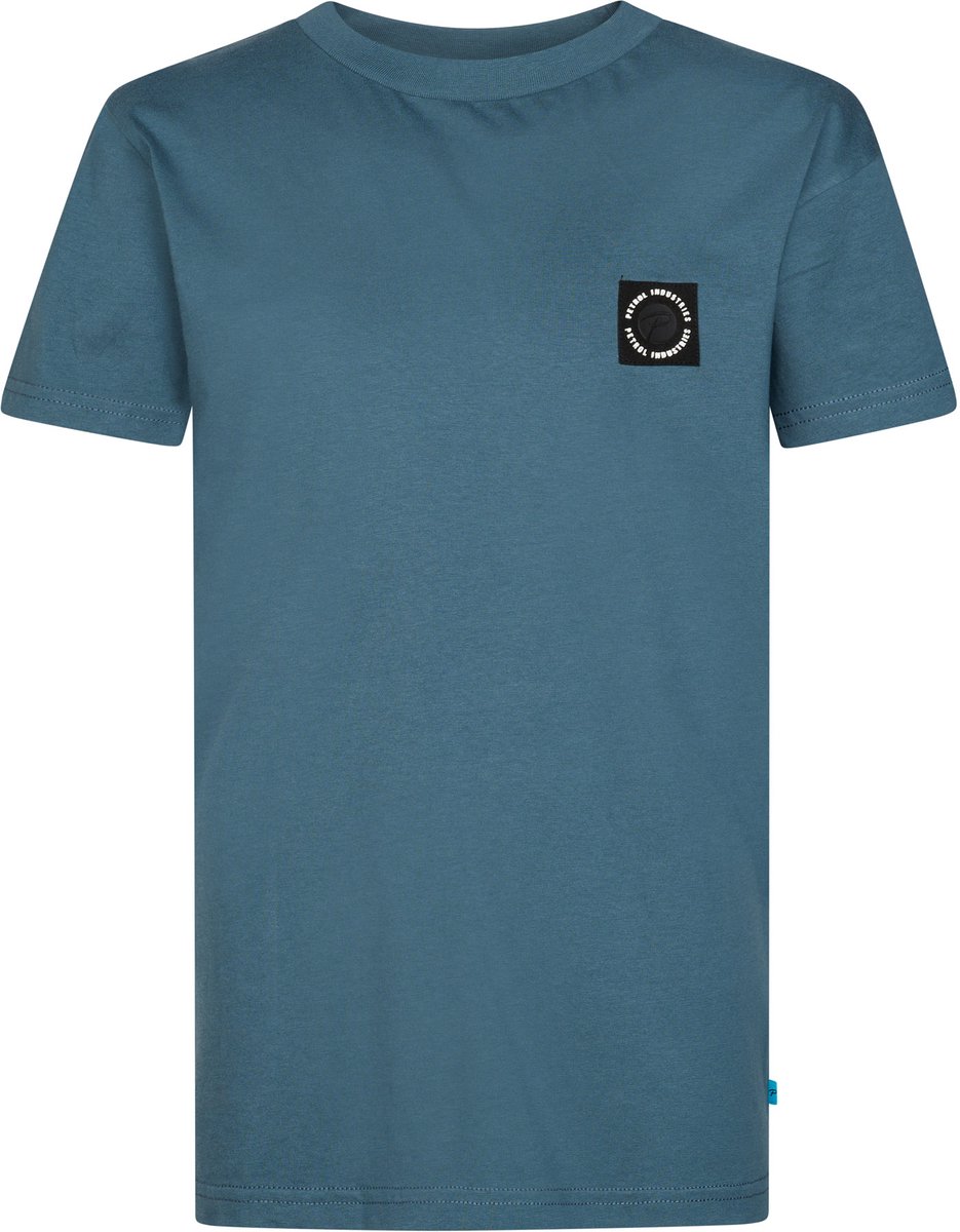 Petrol Industries - Jongens Relaxed katoenen T-shirt millpath - Blauw - Maat 116