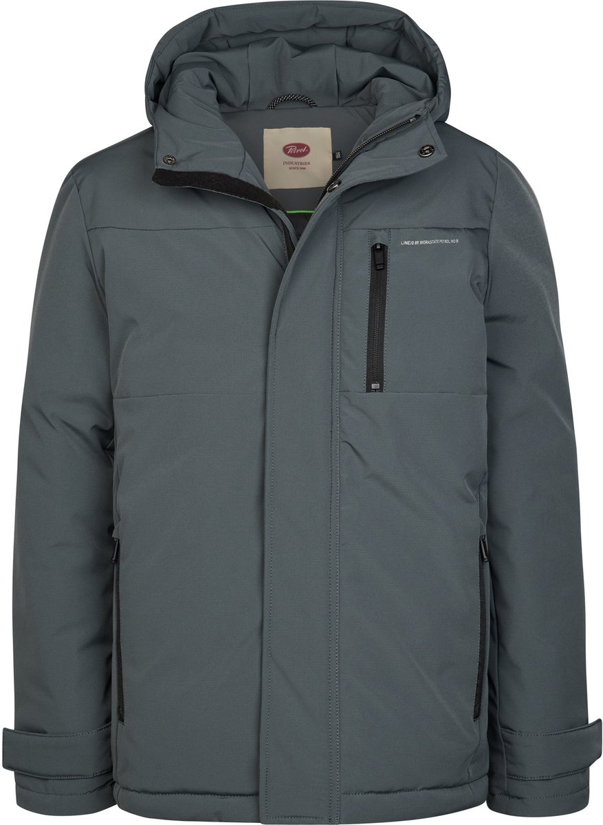 Petrol Industries - Jongens Gewatteerde Parkajas millport - Groen - Maat 176