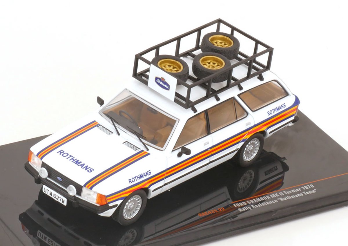 Modelauto Ford Granada MK II Turnier 1978 Rally Assistance Rothmans team - Schaal 1:43