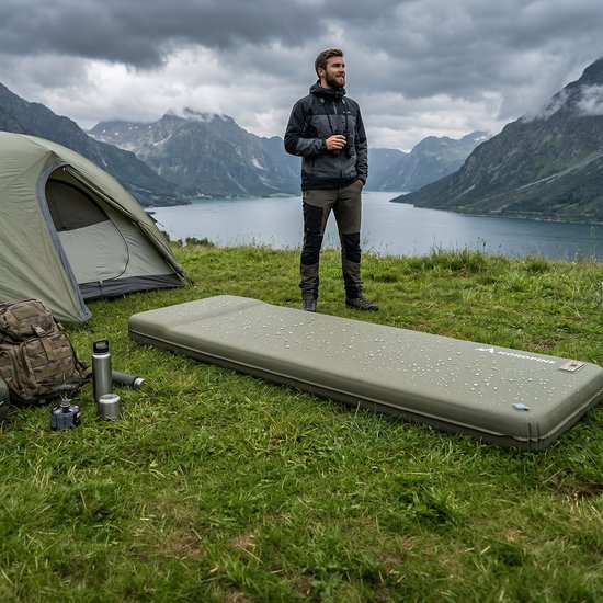 NEOLYMP Zelfopblazende slaapmat met electropomp en memory foam voor camping — afbeelding 4