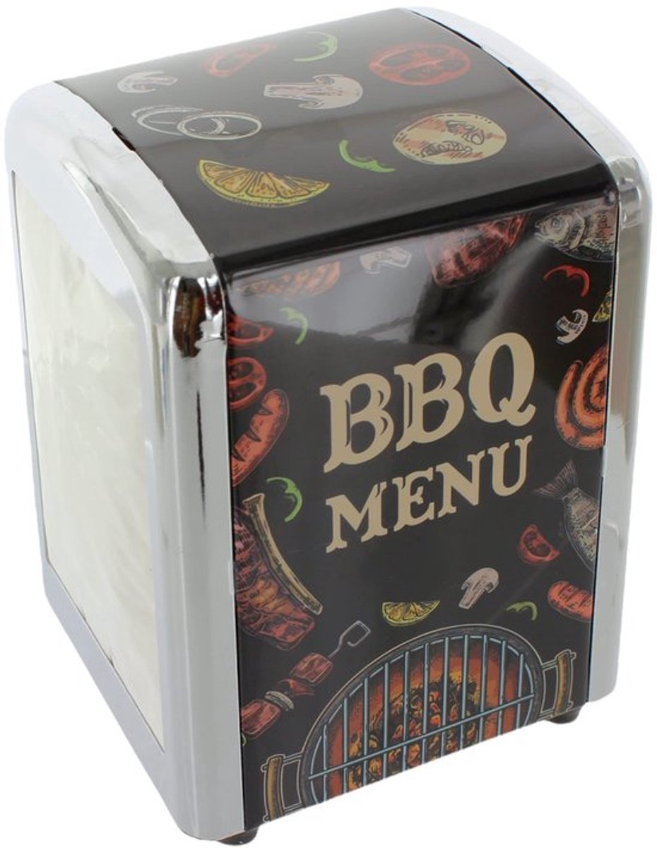 Napkin Dispenser Retro Model met 60 Servetten - 14 x 10 cm