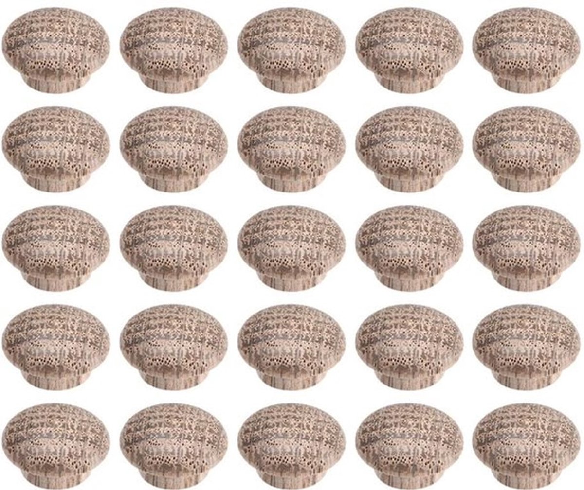 Houten Knoppen Hout Stoppen - Eiken - 10 mm x 15 mm - Voor Gaten
