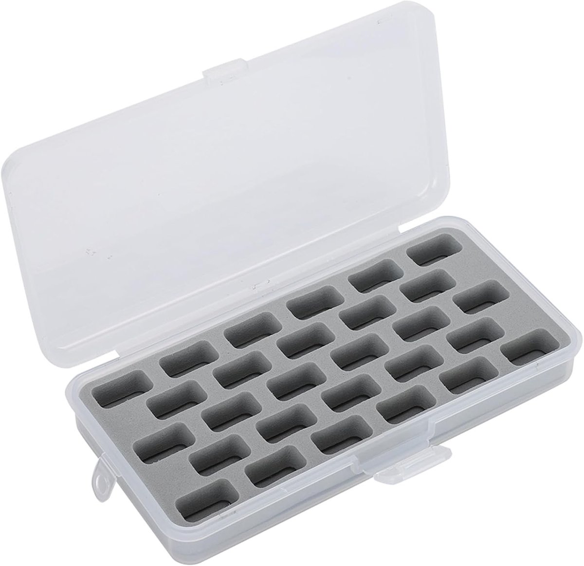 28 Slots Doorzichtige Plastic Spoel Organizer, Ideaal voor Garens, Naaimachines en Creatieve Ruimtes