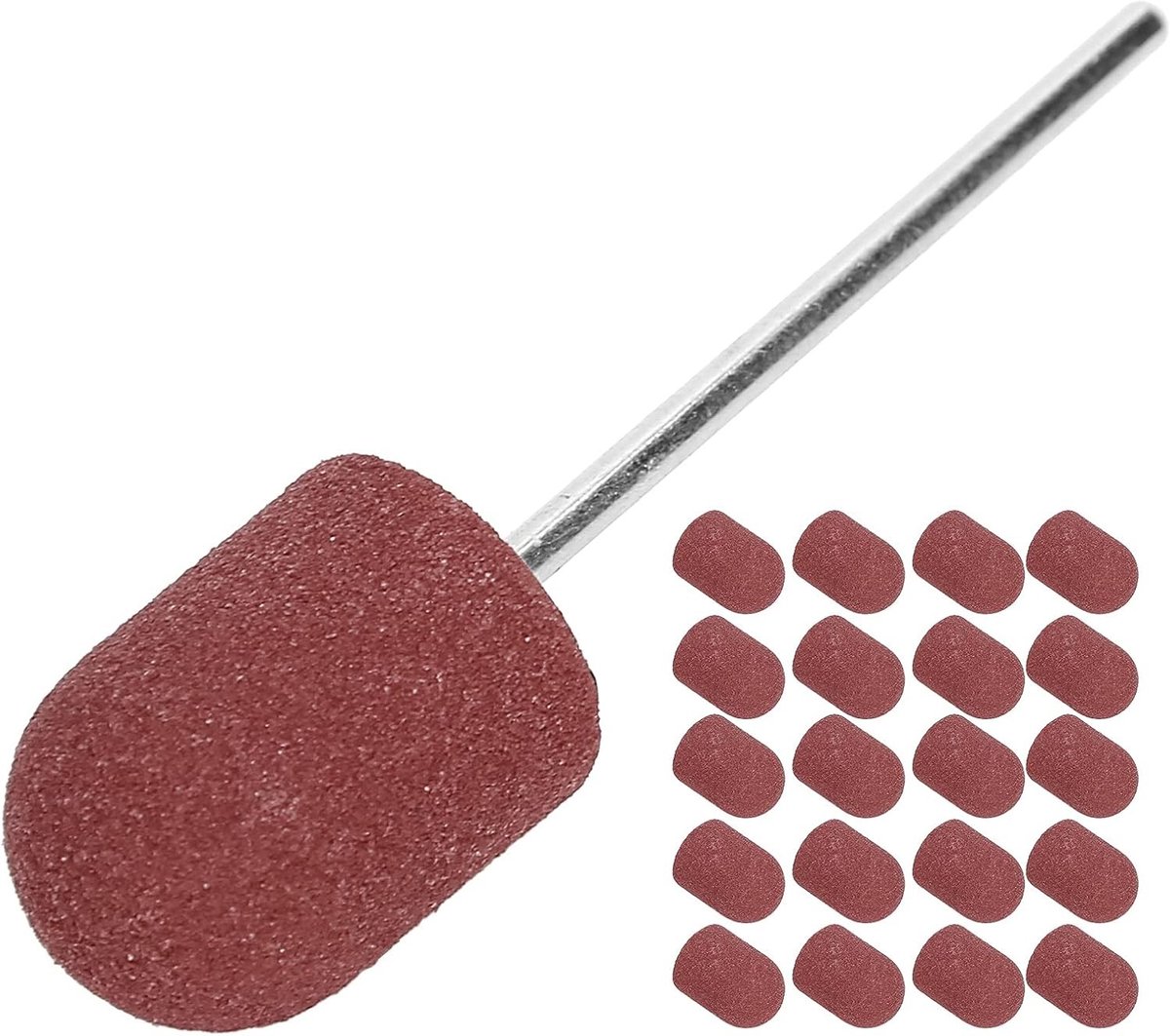 Nail Art Schuurkap voor Nageldrill, Polijstkop en Schuurbanden Set voor Manicure en Pedicure (10 X 15mm) - Perfect voor Nagelverzorging en Creatieve Nagelontwerpen