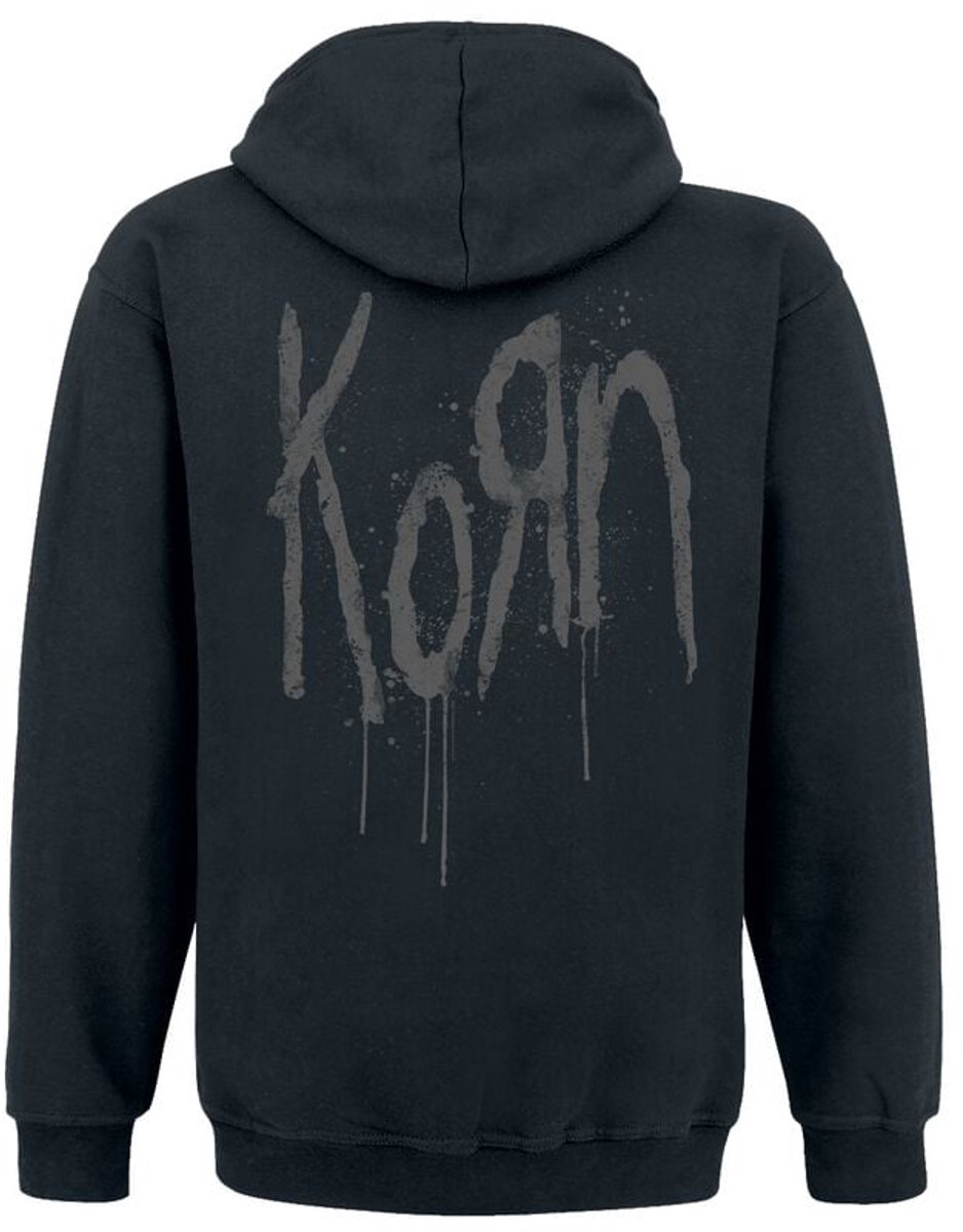 Korn Korn Black Logo Heren Trui met capuchon - zwart - XL