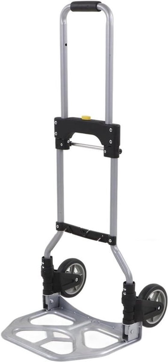 Heavy Duty opvouwbare handkar met draagvermogen tot 70 kg, verrijdbare trolley met 2 wielen voor boodschappen, kamperen en reizen, compact en stevig ontwerp
