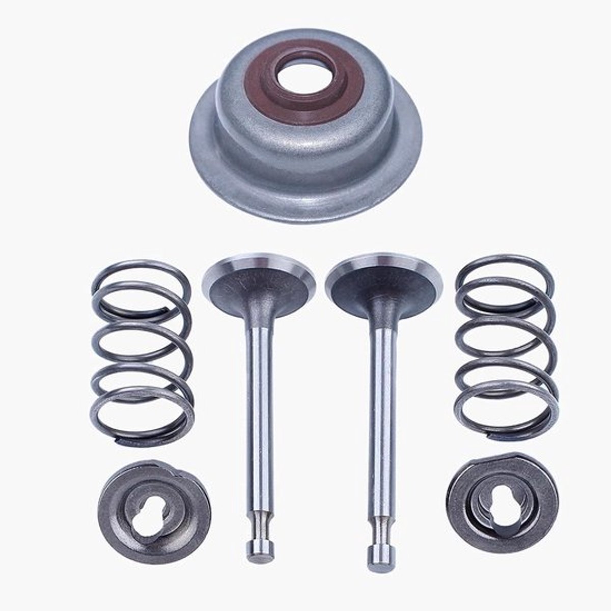 Set van 4 inlaat- en uitlaatventielen geschikt voor Honda GX160 en GX200 motoren van 5.5HP en 6.5HP, ideaal voor motoren en generatoren