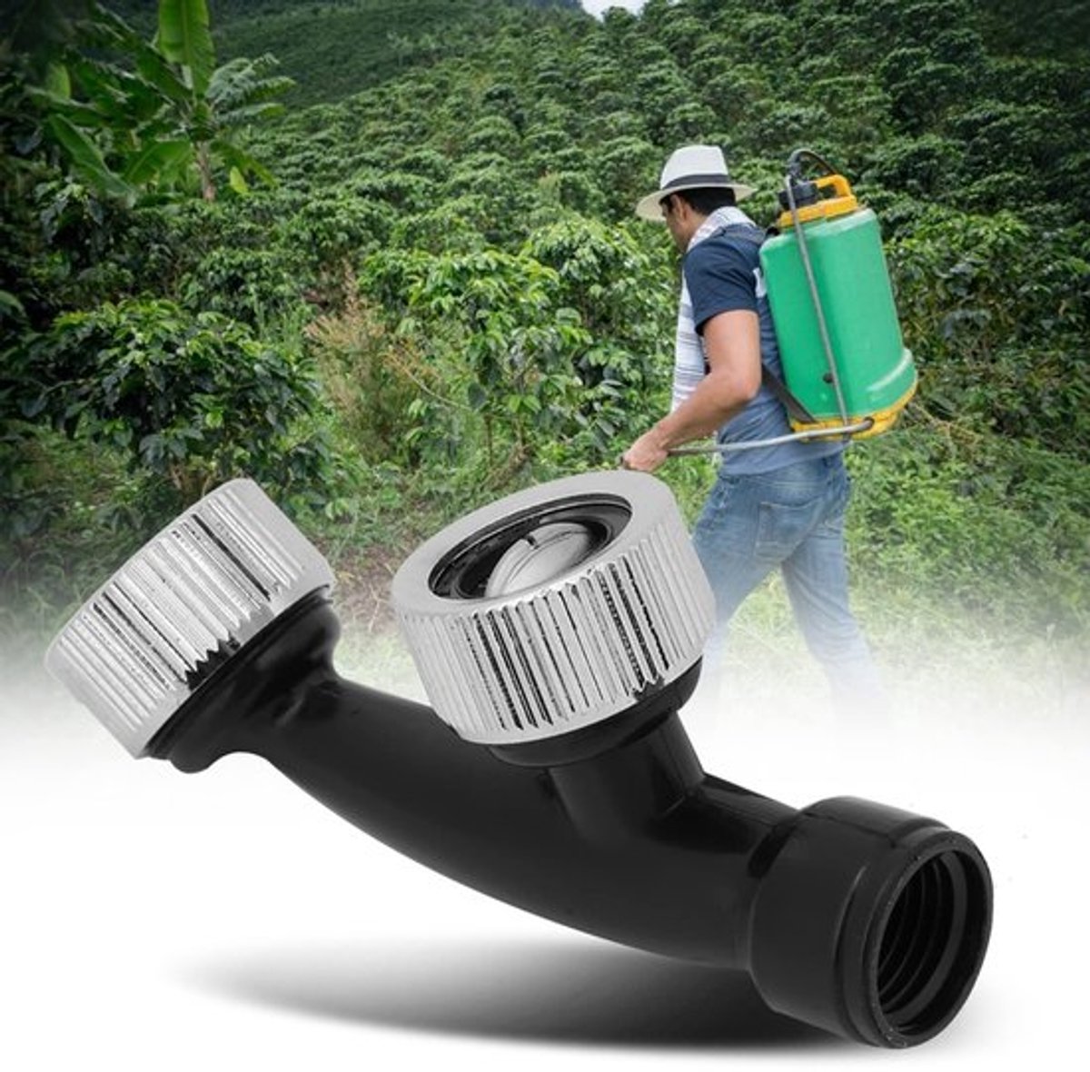 Roestvrijstalen Superbrede Mistmondstuk, Weerstand en Langdurige, Beste Keuze voor boer- of Tuinliefhebbers, Gemakkelijk Te Gebruiken, Irrigeren Elke Richting, Geweldig voor Waterefficiënt