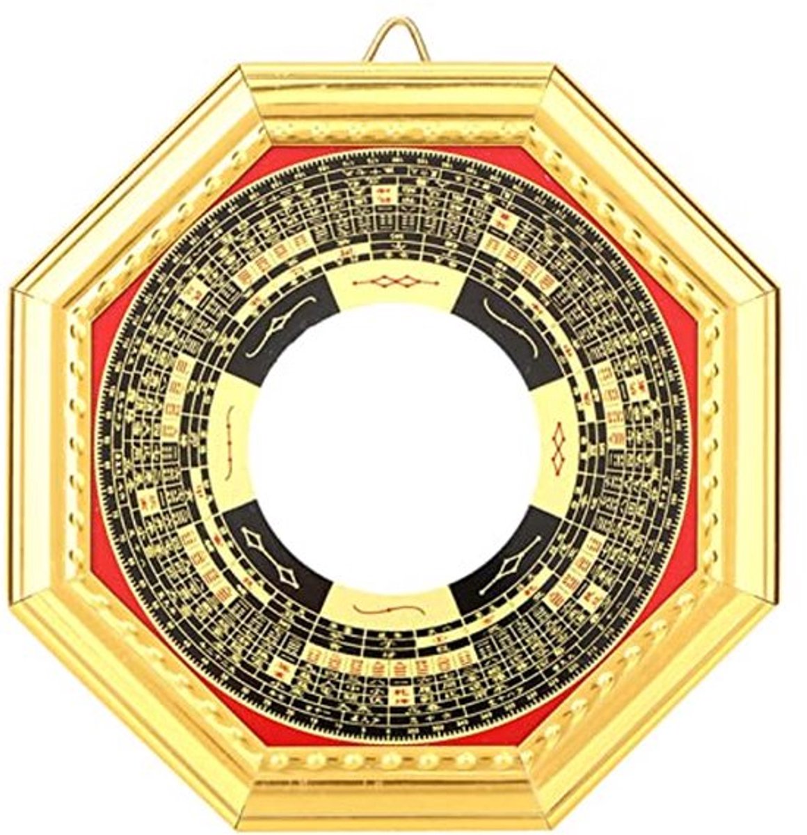 Traditionele Chinese Feng Shui BA Gua-spiegel Pakua voor bescherming en geluk in het zakenleven, 13,5 cm/5,3 inch (convex)