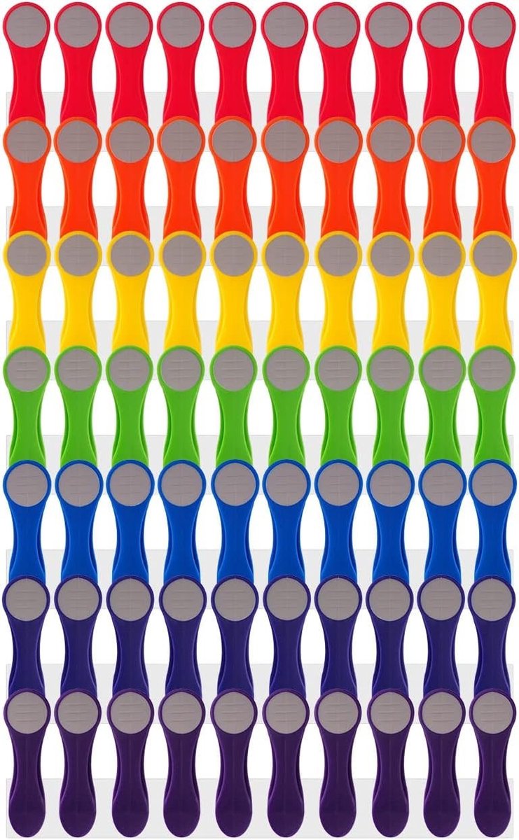 Regenboog Wasknijpers - Kunststof met Roestvrijstalen Veren - Softgrip Handvat - Duurzaam - Voor Fijne Was