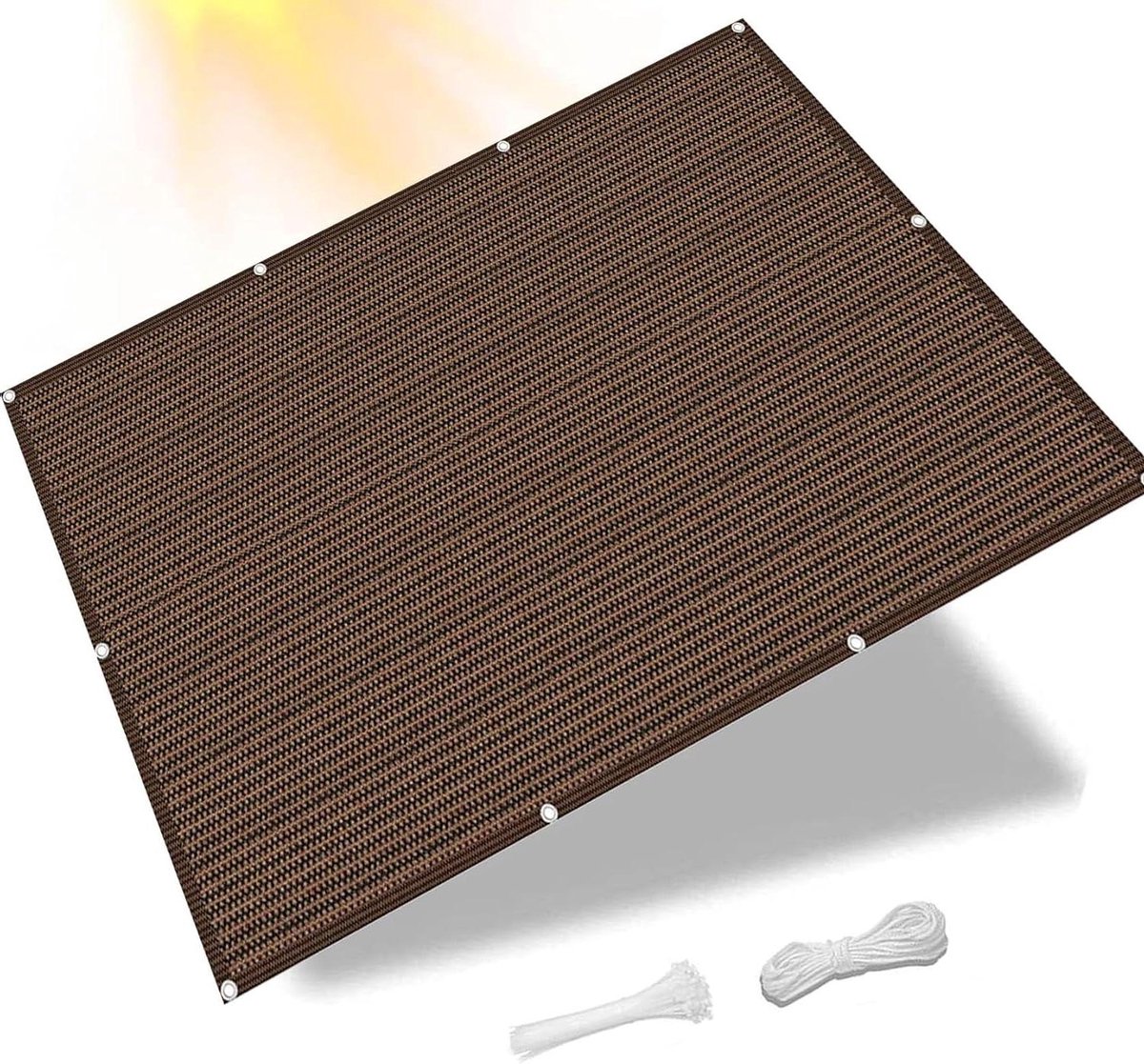 Schaduwdoek Vierkant - Zonwering Tuin - Creëer Schaduw - 95% UV Bescherming - 3.6 x 3.6 m