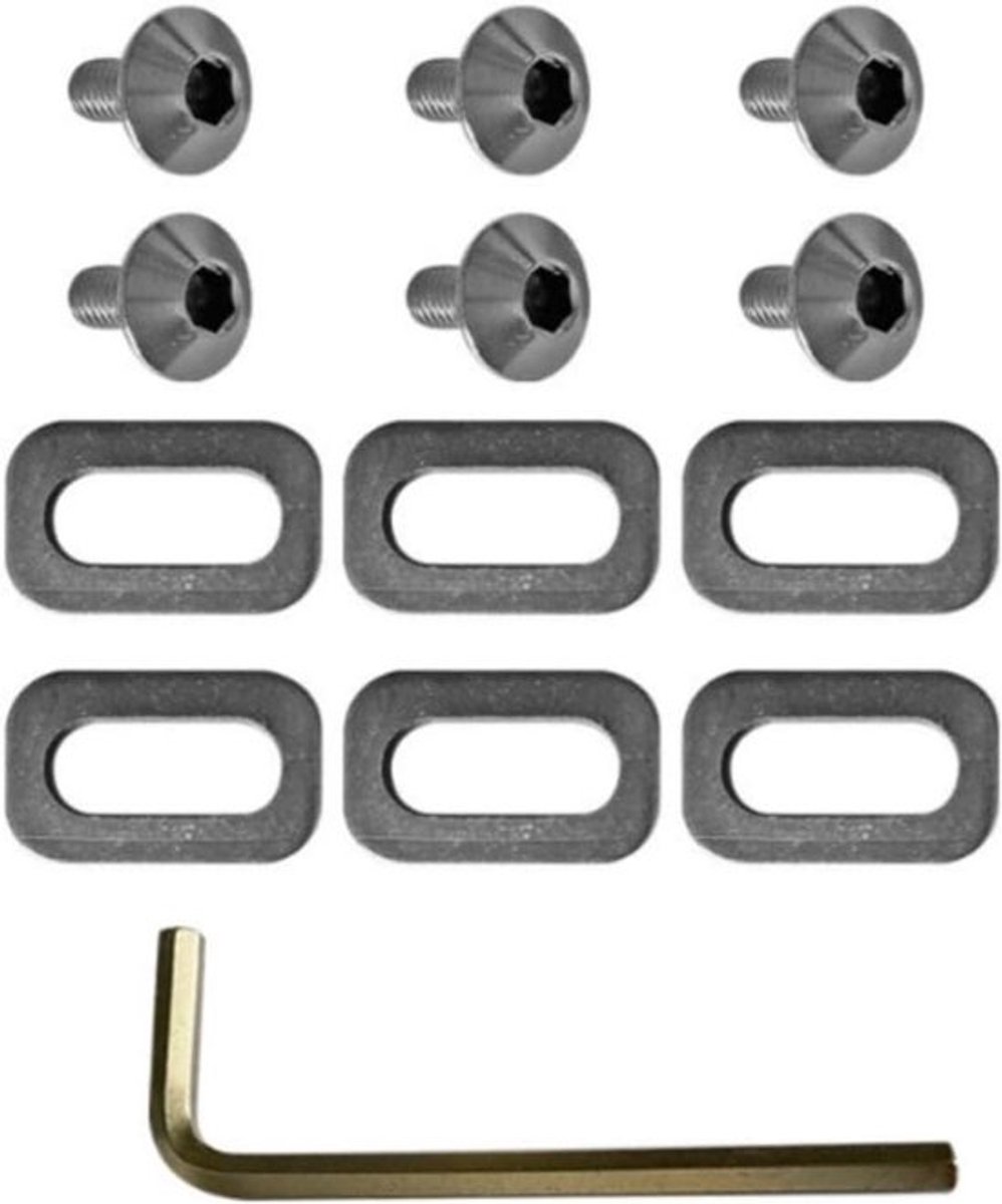 "Cleats schroeven en ringen voor Look KEO fietspedalen - set van schroeven en spacers"