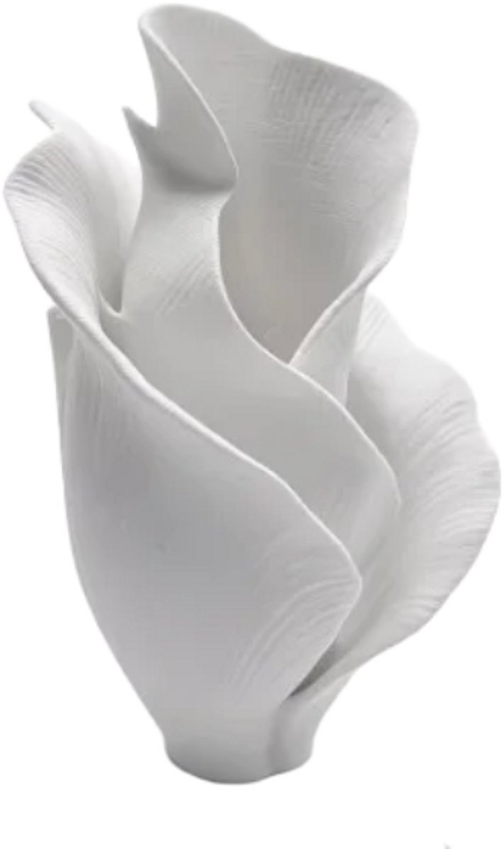 Mini Bloemenvaas – Scandinavische Bloemsculptuur met Matte Afwerking – Decoratief Beeldje voor Woonkamer, Kantoor en Slaapkamer