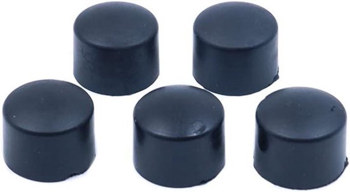 Vervangende Pivot-kappen Set van 20 16 mm Longboard-assen Skateboard Geschikt voor 4-5 25 inch Longboard-assen. Zwart