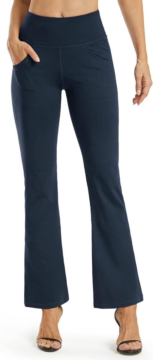 Bootcut Yoga Pants voor Dames met Pockets - Hoge Taille Sportbroek voor Workout en Casual Gebruik met Buikcontrole — afbeelding 5