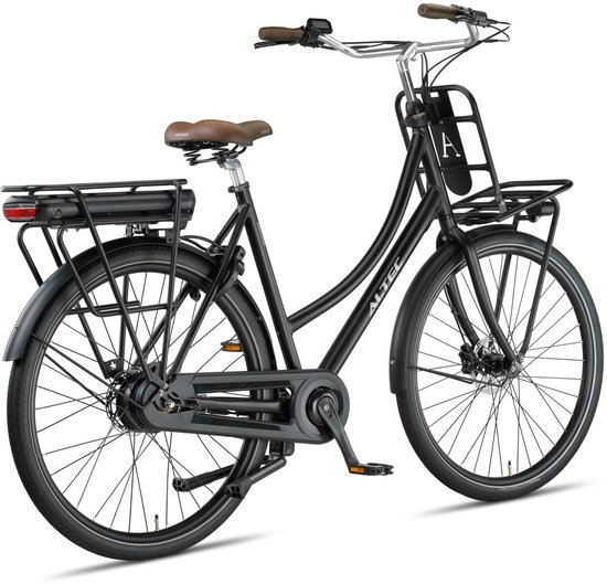 Altec Sakura - Elektrische Transportfiets - Damesfiets - 28 inch - 57 cm - Hydraulische Schijfremmen - Achterwielmotor - Mat Zwart van Altec — afbeelding 3