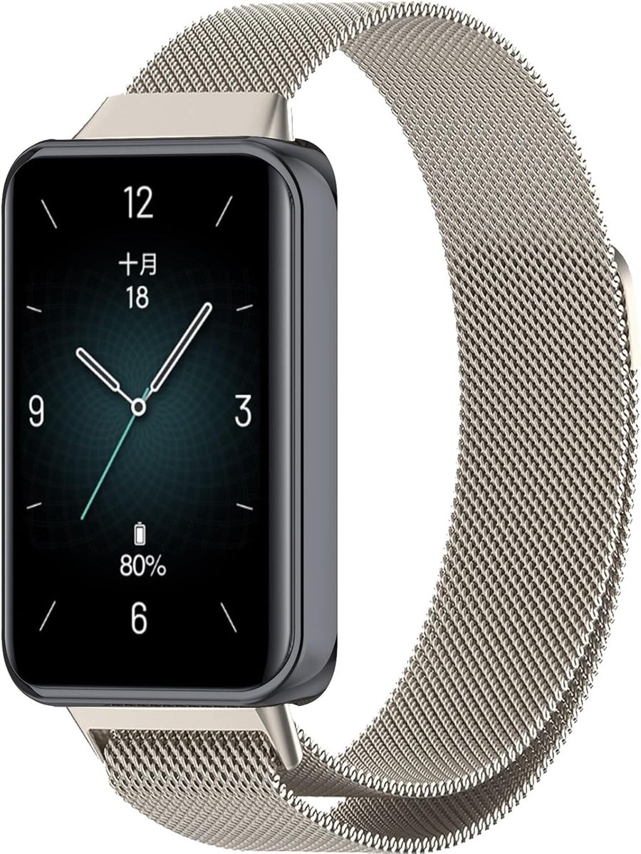 Verstelbare metalen armband voor Honor Band 9 en 10, vervangende smartwatch band, duurzaam en stijlvol ontwerp