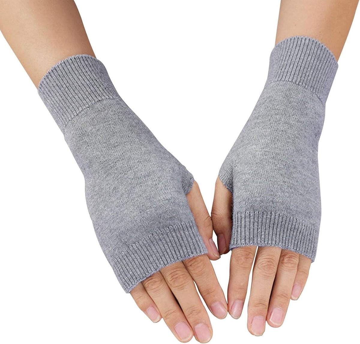 Warmtegevende vingerloze handschoenen van cashmere voor dames, ideaal voor de winter en als kerstcadeau, comfortabele polsbedekking
